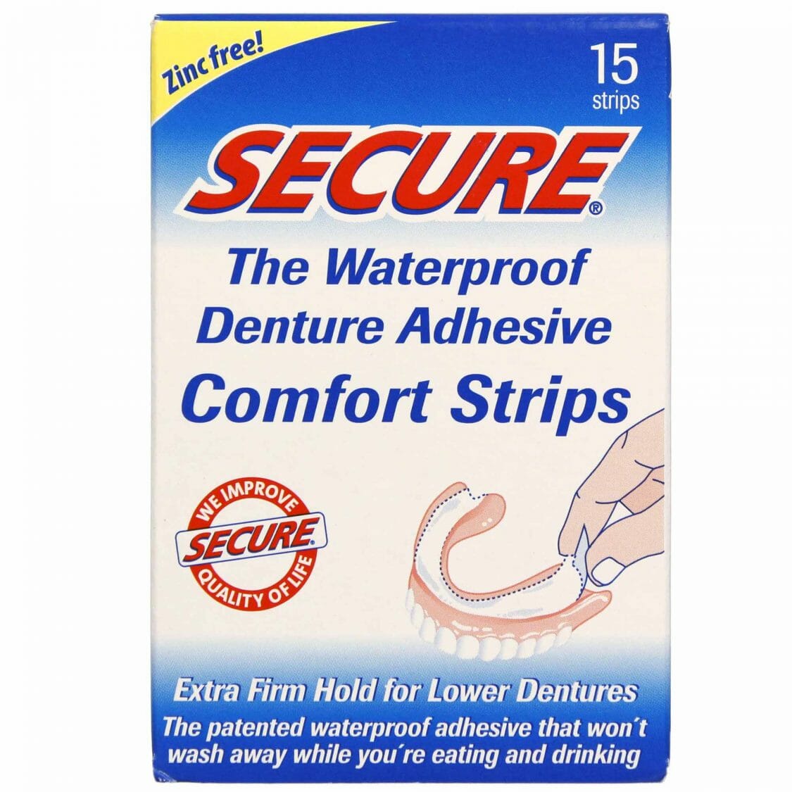 Secure denture comfort strips The Natural Denture Clinic